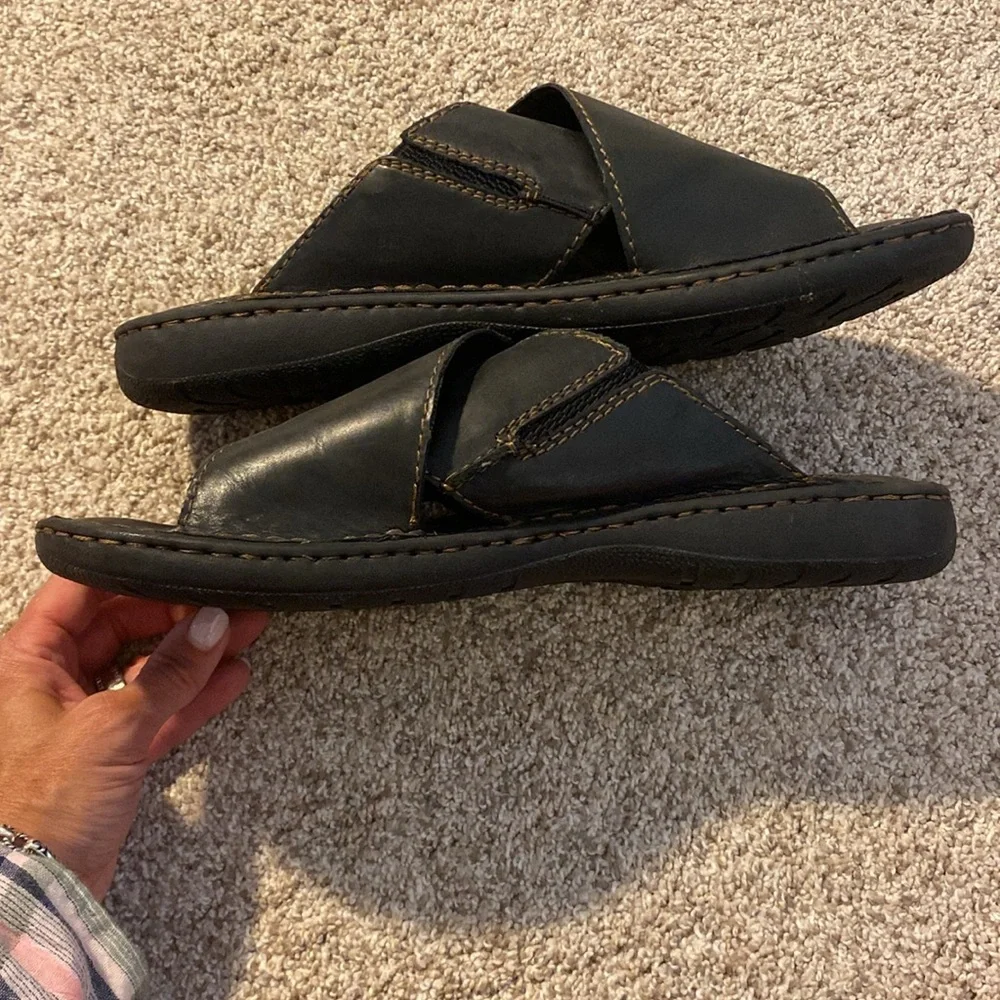 Born Marco Slide Leather Sandals - Like New!
